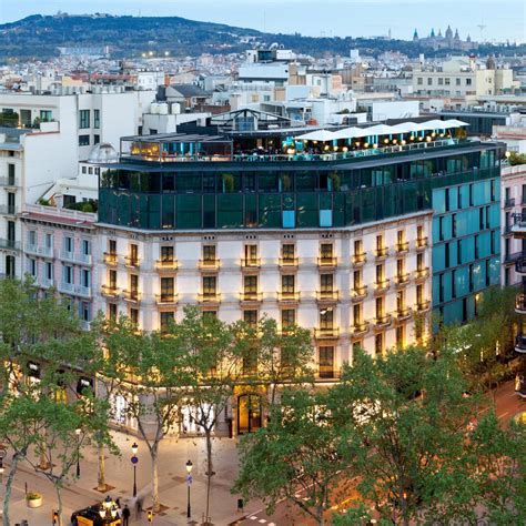 Condes de Barcelona Hotel Barcelona with Barcelona Skyline