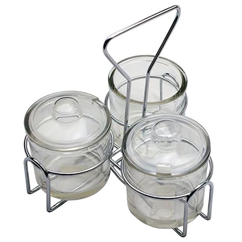 Condiment Jar With Holder