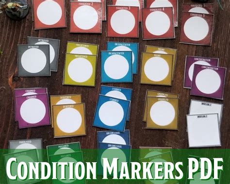 Condition Markers 25Mm Printable