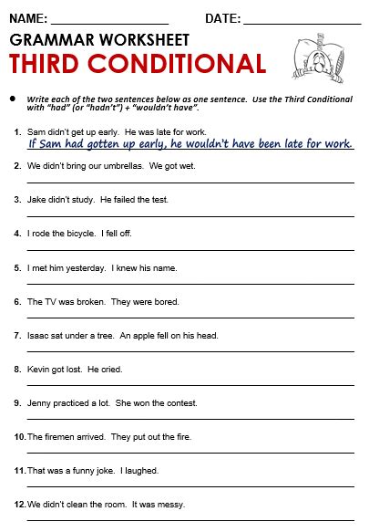 conditional sentences type 2 and 3 exercises pdf