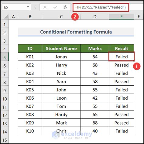 conditional statement in excel formula