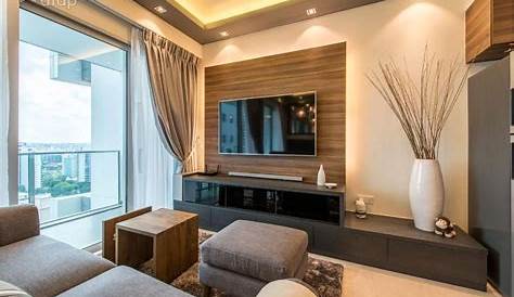 Contemporary Minimalistic Living Room condominium design ideas & photos