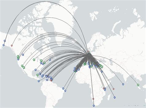 condor airlines flight map
