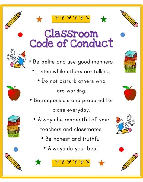 conduct examples for students in the classroom