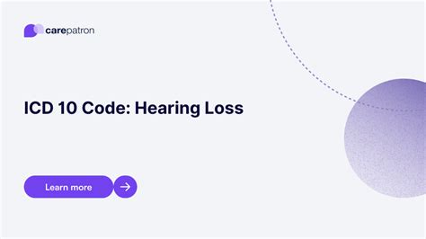 conductive hearing loss icd 10