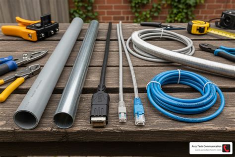 Conduit For Ethernet Cable Outside