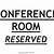 conference room reserved sign template