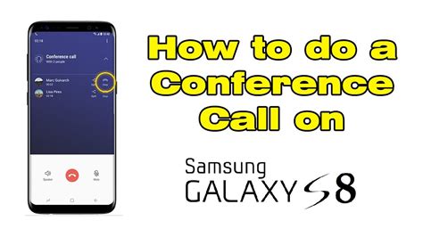 conference call on samsung 8