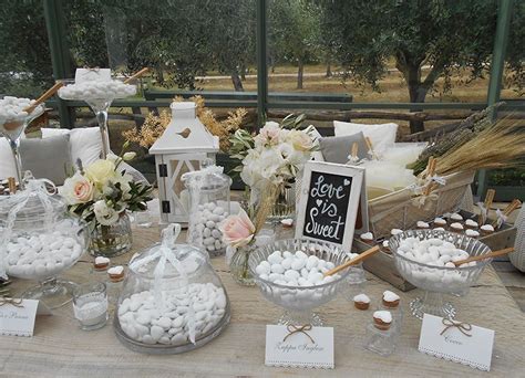 confetti allestimento tavolo promessa di matrimonio