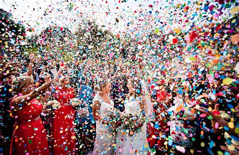 Confetti At Wedding Reception