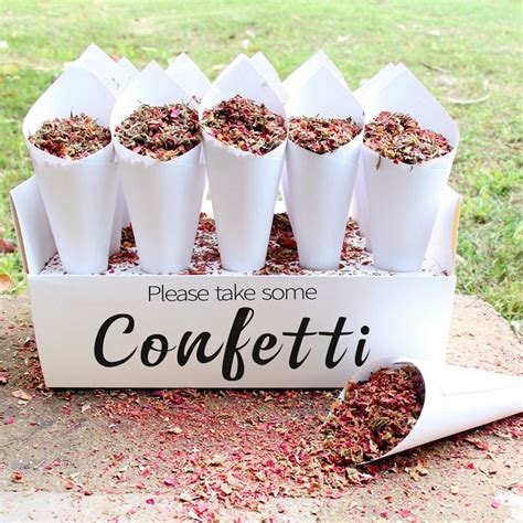 Confetti Cone Stand Box Tray
