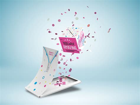 Confetti Exploding Cards