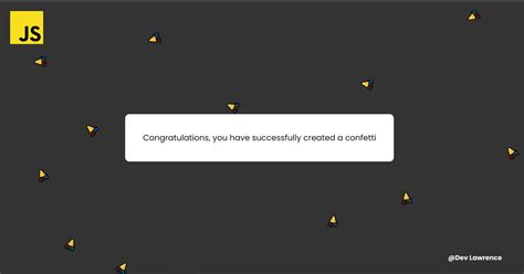 Confetti Function Javascript