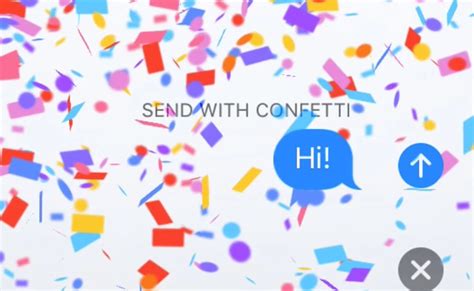 Confetti On Messages