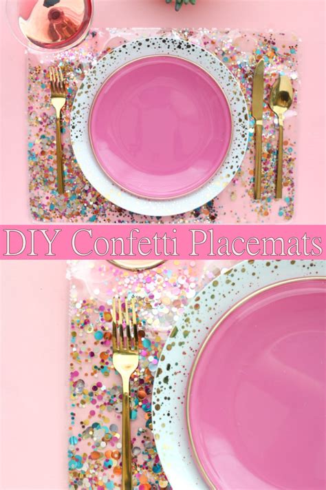 Confetti Placemats Diy