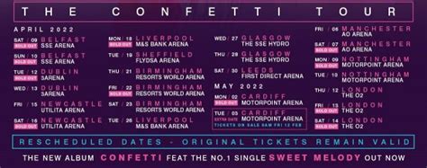 Confetti Tour Dates