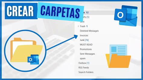 configurar carpetas en outlook