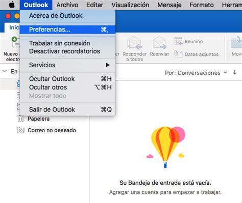 configurar correo outlook en mac
