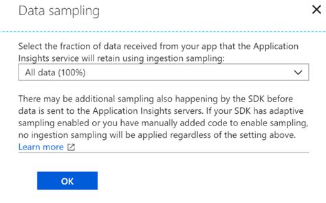 Configure Application Insights Sampling