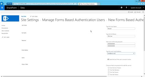 Configure Forms Based Authentication Sharepoint 2016