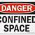 confined space sign images