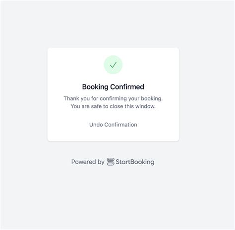 Confirm Your Booking
