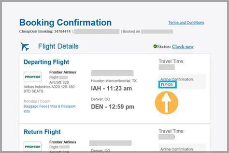 confirm ticket flight booking