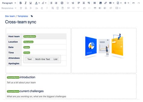 confluence software documentation template