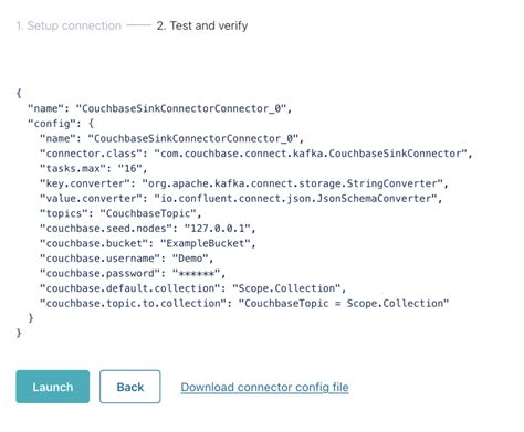 Confluent Connector Configuration