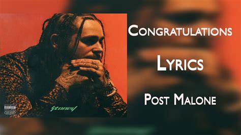 congratulations song lyrics by post malone