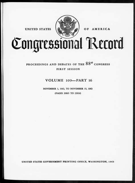 congressional record 1963