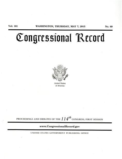 congressional record definition