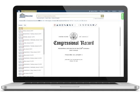 congressional record on heinonline