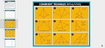 Congruent Triangles Sorting Activity Answer Key