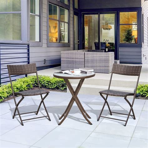 conjunto mesa y sillas terraza pequeña