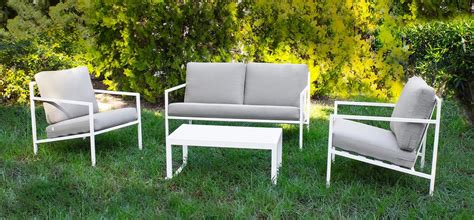 Conjunto Sofa Jardin Blanco