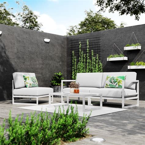 Conjunto Sofas Exterior Aluminio