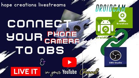 connect phone camera to obs