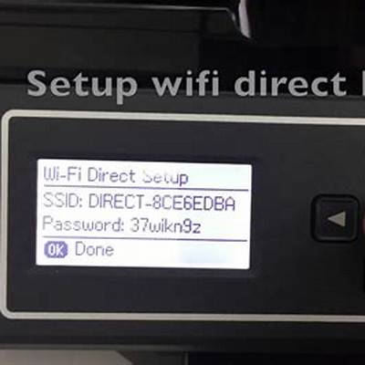 Connect printer to Wi-Fi manually