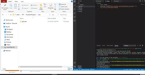 connect to git repository using python