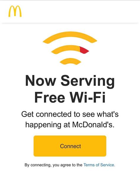 connect to mcdonalds free wifi