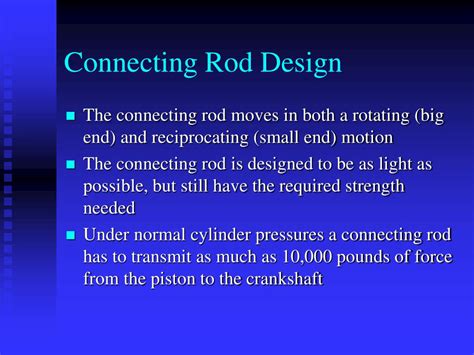Connecting Rod Design Ppt