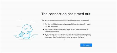 connection timeout error code