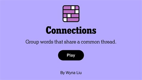 connections for today's word