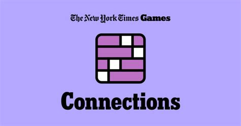 connections word game new york times