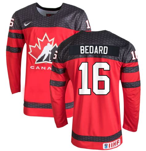 connor bedard team canada jersey