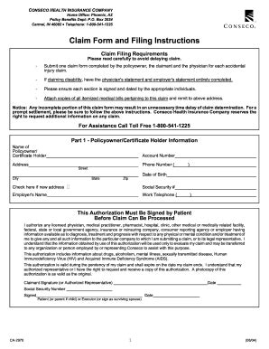 conseco life insurance forms