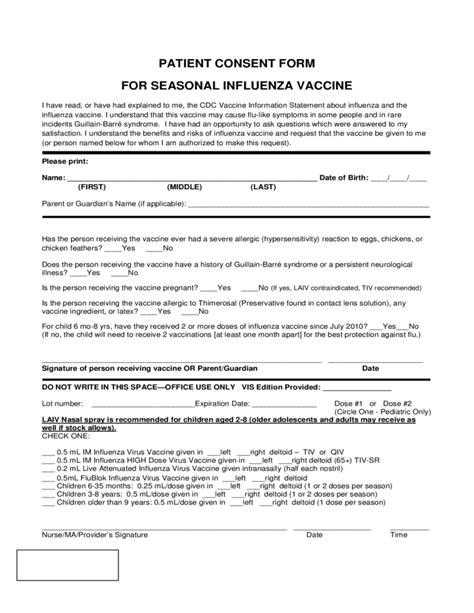 Pneumonia Vaccine Consent Form Fill Out and Sign Printable PDF