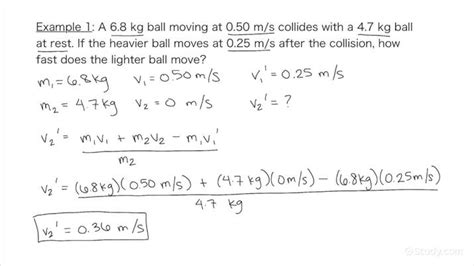 conservation of momentum example problems with solutions