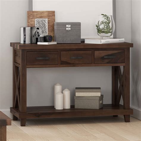 Favorite Console Table Canada With Drawers For Living Room